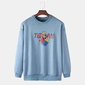 Sweatshirts amples imprimés de lettres à la mode pour dames épaule tombante haute GSM poids lourd sérigraphié perdre sweat à capuche - Product Image 2