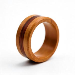 Anillo de madera hecho a mano, joyería ecológica de madera natural, diseño único para hombres y mujeres, Unisex regalo de boda, pedido a granel - Product Image 3