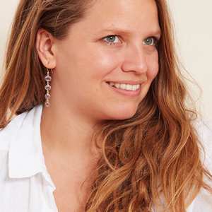 Vente en Gros 925 Argent Sterling Massif Améthyste Pierre Précieuse en Forme de Galet Fine Bijoux Usine Améthyste Naturelle Boucles D'oreilles Rondes Femmes - Product Image 3