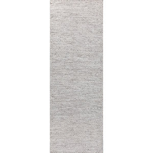 พรมขนสัตว์ทอมือลายเรขาคณิต Abrash Ivory รุ่น Pdwl-336 สำหรับใช้ในบ้าน - Product Image 1