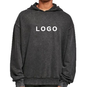 บริการ OEM คุณภาพสูง เสื้อฮู้ดดี้ปักลายผ้าฝ้ายฟลีซ 100% สำหรับผู้ชาย ใส่ได้ในฤดูหนาว ป้องกันรอยยับ แห้งเร็ว ทรงปกติ - Product Image 3