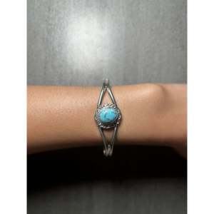 Virgil Chee Golden Hill Turquoise & Sterling <b>Silver</b> Fashion <b>Cuff</b> <b>Bracelet</b> - Product Image 5