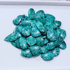 Pierre précieuse naturelle en malachite la plus vendue, cabochon naturel en pierre précieuse en vrac pour la fabrication de bijoux en provenance d'Inde - Product Image 1