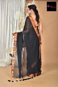 Sari de Algodón Mal de Verano, Vestido Tejido Ecológico para Niñas y Mujeres, Bodas y Ocasiones Especiales - Product Image 5