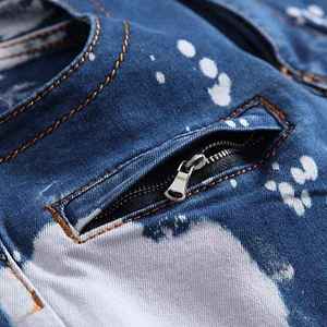 Pantalones de Mezclilla Modernos, Ajustados, de Pierna Estrecha, con Lavado Oscuro, Estilo Elegante, Perfectos para Fiestas y Ocasiones Semi Formales - Product Image 5