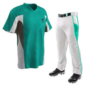 Vêtements de sport de baseball nouveau style respirant vente en gros de maillots unis ensemble uniforme grande taille caractéristique - Product Image 1