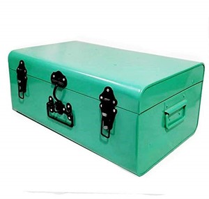 Wholesale Rectangle Shape Metal <b>Trunk</b> <b>Box</b> <b>Storage</b> Container Handles Locks Multifunctional Space-Saving Organizer 1 cm - Product Image 5