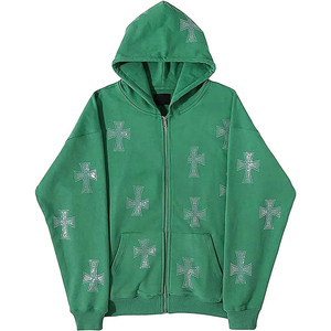 Qualité supérieure Pas Cher Prix Durable Meilleur Design Hommes Strass Survêtement Doux Casual Solide Motif - Product Image 3