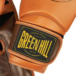 Guantes de Boxeo Personalizados de Cuero Marrón de 12 oz, Equipo de Sparring con Cordones en la Muñeca, Guantes de MMA con Logotipo Personalizado - Product Image 1