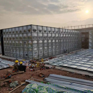 Grand réservoir d'eau carré personnalisé de 15000 litres en acier inoxydable avec matériau FRP pour le traitement de stockage-Machines de traitement de l'eau - Product Image 3