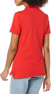 Womens Slim Fit Polo Shirt Collared <b>Blouse</b> Cotton Blend Lightweight Soft Touch Casual Trendy Stylish Summer Spring Daily Top - Product Image 2