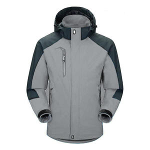 Vêtements d'hiver pour hommes à faible MOQ, parka softshell rembourrée, prix de gros, personnalisation disponible, coupe-vent, vestes softshell à capuche - Product Image 1