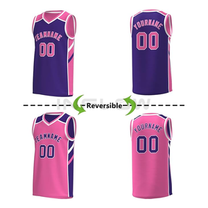 Customized 100% Polyester Moisture-Wicking Basketball Jersey Apparel Uniform Designs Front Youth Team Pattern Sublimation <b>Sets</b> - Product Image 4