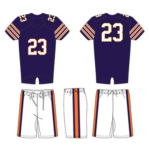 Uniforme de Fútbol Americano de Manga Corta Transpirable, Nuevo Diseño, para Uso Continuo, en Equipo - Product Image 1
