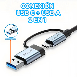 Hub di Trasferimento Dati 5-in-1 Multi-Porta in Lega di Alluminio con 1 USB 3.0, 2 USB 3.0, 1 Slot per Scheda SD e Lettore di Schede TF Disponibile! - Product Image 2