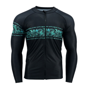 Rash Guard de manga larga personalizado para hombre al por mayor con característica transpirable Impresión de logotipo hecho en fábrica mejor diseño - Product Image 2