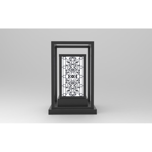 DNT.004.08 Lampe solaire de jardin haut de gamme avec LED blanc chaud 30W, corps en fer et aluminium, alimentation AC/DC pour aménagement paysager, certifiée ETL - Product Image 3