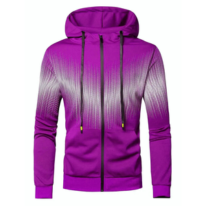Wholesale Customized Men Heavyweight Outdoor Running Tracksuit Hooded Long Sleeve Sports Set Eco Friendly Sublimated - Product Image 5