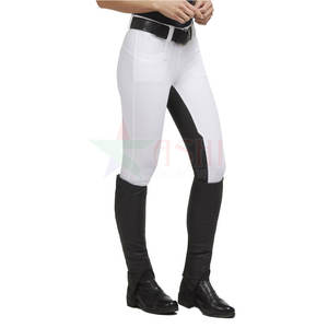 Ladies Horse Riding <b>Leggings</b> Knee Grip Anti Slip <b>Waterproof</b> Windproof Sports Pants Women Full Riding Customized Jodhpur Breeches - Product Image 6