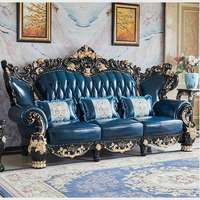 Ensemble de canapés Chesterfield de luxe de style européen moderne du milieu du siècle, en bois de teck massif, rembourrés, pour salon, appartement, villa, hôtels