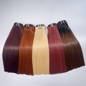 Proveedor de cabello virgen, cabello vietnamita virgen, extensiones de cabello humano liso, cabello con trama doble, color de la trama - Product Image 1