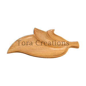 จานสะเดาลายใบไม้ไม้100ชิ้นจานเสิร์ฟเป็นมิตรต่อสิ่งแวดล้อมพรีเมี่ยม - Product Image 1