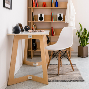 Mobili per ufficio moderni di migliore qualità scrivania regolabile in legno naturale in compensato di betulla e compensato di pioppo per mobili da ufficio - Product Image 6