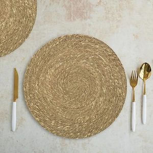 Natural Seagrass Serving Placemats Best for Bed Side for Dining Table Wedding Christmas Decoration Family Gathering Parties - Product Image 6