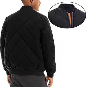 Veste de baseball universitaire personnalisée de haute qualité pour hommes Streetwear décontracté avec col montant vêtements universitaire automne printemps - Product Image 6