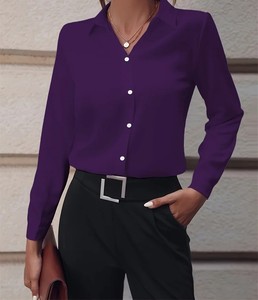 Haute qualité 100% coton en gros chemise personnaliser décontracté chemises à séchage rapide Design élégant manches longues chemises pour femmes - Product Image 4