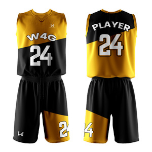 Conjunto de Camiseta y Pantalones Cortos de Baloncesto para Hombre, Diseño Personalizado, Transpirable, con Logotipo Impreso por Sublimación, Uniforme de Entrenamiento de Baloncesto Liso - Product Image 4