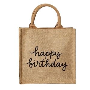 2025 nouveau Design sacs de conférence en jute personnalisés sac de jute personnalisable de qualité supérieure sacs fourre-tout en jute avec impression personnalisée - Product Image 1