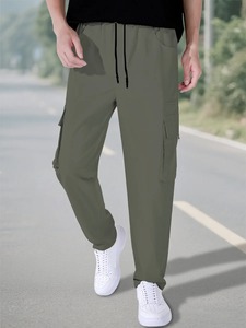 C Été 2025 Collection Casual Cargo Jogger 100% Coton Biologique Premium Pantalons pour Hommes Nouveau Personnaliser Pantalon Respirant - Product Image 6