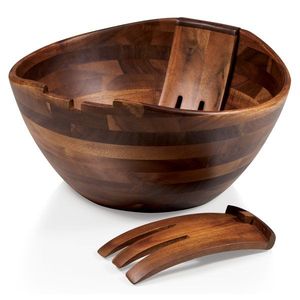 Bol à pâte en bois artisanal vintage, fait à la main pour fruits ou salades, bol rustique de haute qualité de style ferme - Product Image 6