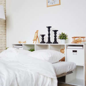 Set of 3 Rustic Wooden <b>Tea</b> <b>Light</b> <b>Holders</b> for Home Decor for Christmas Holidays and Housewarming a thoughtful Gift for Her - Product Image 3