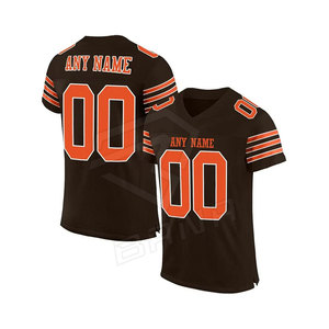 Custom Made Plus Size Summer American Football Jersey Short Sleeve Sublimated Shirts Wholesale OEM Service Breathable 100% - Product Image 6