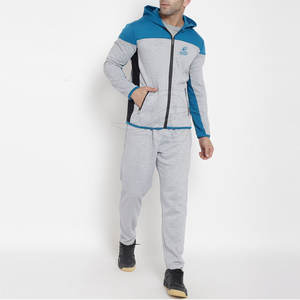 Conjunto de chándal de invierno personalizado para hombre, diseño de talla grande con cremallera lisa sin costuras - Product Image 1