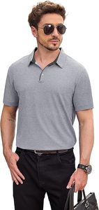 เสื้อโปโลผู้ชายแขนสั้นซึ่งมีน้ำหนักเบาดูดความชื้นแห้งเร็วรู้สึกนุ่มสบายและระบายอากาศได้ดี - Product Image 3