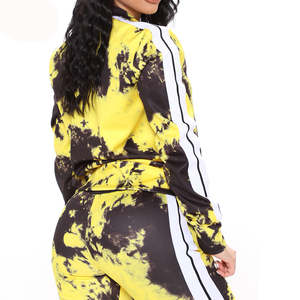 ชุดวอร์ม2ชิ้นมีซิปสำหรับผู้หญิงชุดวอร์ม2024 2ชิ้นพิมพ์ลายได้ตามต้องการ - Product Image 2