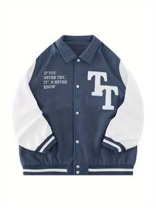 Haute qualité personnalisé Chenille patchs Vintage hiver surdimensionné collège Baseball Letterman Varsity veste pour hommes goutte grande taille - Product Image 4