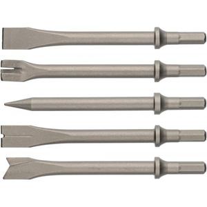 Juego de tijeras neumáticas Hazet con desincrustador de agujas y 5 cinceles - Product Image 1