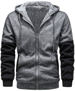 Sudaderas con Cierre para Hombre, Diseño de Primera Calidad, 100% Algodón Felpa, Patrón Liso, Colores Personalizados, Transpirables, Moda de Invierno - Product Image 4