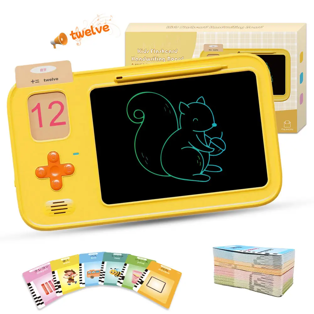 Neues sprechendes Spielzeug 224 Sehens würdigkeiten Mehrsprachige Kinder Bildung Lerngerät Spielzeug Kinder sprechen Englisch Flash Card Machine