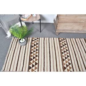 Tapis turc vintage grande surface 2,6 x 10,7ft Beige marron chef-d 'œuvre laine Latex support Patchwork pour couloir Rectangle chambre tapis - Product Image 2
