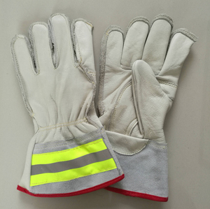 ถุงมือช่างไฟฟ้าหนังแท้ขายส่ง ผลิตจากหนังวัวแท้คุณภาพสูง ถุงมือช่างไฟฟ้าเพื่อความปลอดภัย - Product Image 4