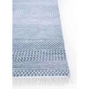 พรมขนสัตว์ไครอส สีเทาและสีดำ ทอมือ รุ่น Skwl-202 ลายทอแบนแบบลายทาง สำหรับบ้าน ขนาด 9x12 ฟุต รูปทรงสี่เหลี่ยมผืนผ้า พรมปูพื้นห้องโถง - Product Image 4