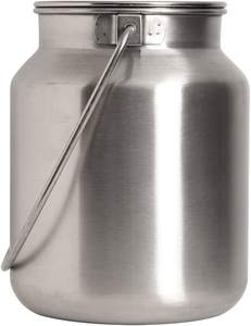 Cubeta de Leche Portátil de Acero Inoxidable con Tapa y Asa, Fabricante Mayorista, con Tapa de Sellado Superior - Product Image 1