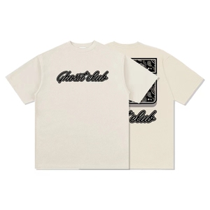 OEM logotipo personalizado DTG camisetas Heavyweight 100% algodón Hombres boxy serigrafía ropa de calle camiseta para hombres - Product Image 5