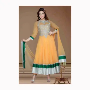 Gaun pesta wanita, gaun pesta tradisional pinggang elastis desain baru 2024 Pakistan Salwar kameez gaya baru