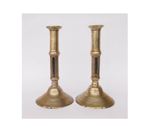 Juego de decoración del hogar de 2 candelabros cónicos dorados de latón Portavelas de metal de latón Soporte dorado fabricante al por mayor proveedor - Product Image 2